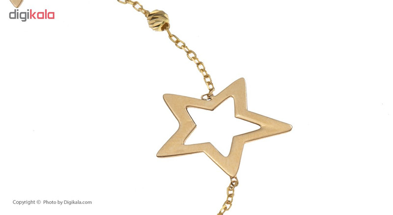 پابند طلا 18 عیار زنانه طرح ستاره کد AG-003