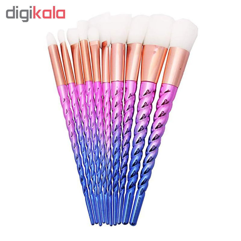 ست برس آرایشی مدل Unicorn01 بسته 10 عددی ست برس آرایشی مدل Unicorn01 بسته 10 عددی
