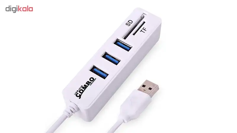 هاب 5 پورت USB 2.0 کمبو مدل HC02