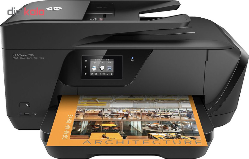 پرینتر چندکاره جوهرافشان اچ پی مدل OfficeJet 7510