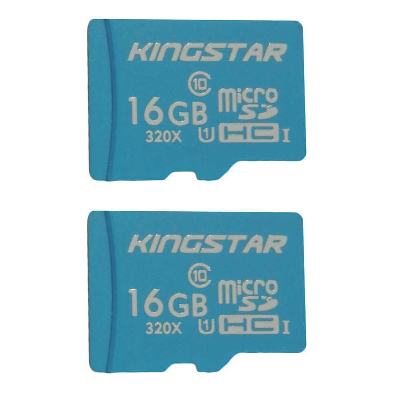 تصویر کارت حافظه microSDHC کینگ استار مدل X533 کلاس 10 استاندارد UHS-I U1 سرعت 85MBps ظرفیت 16 گیگابایت بسته دو عددی