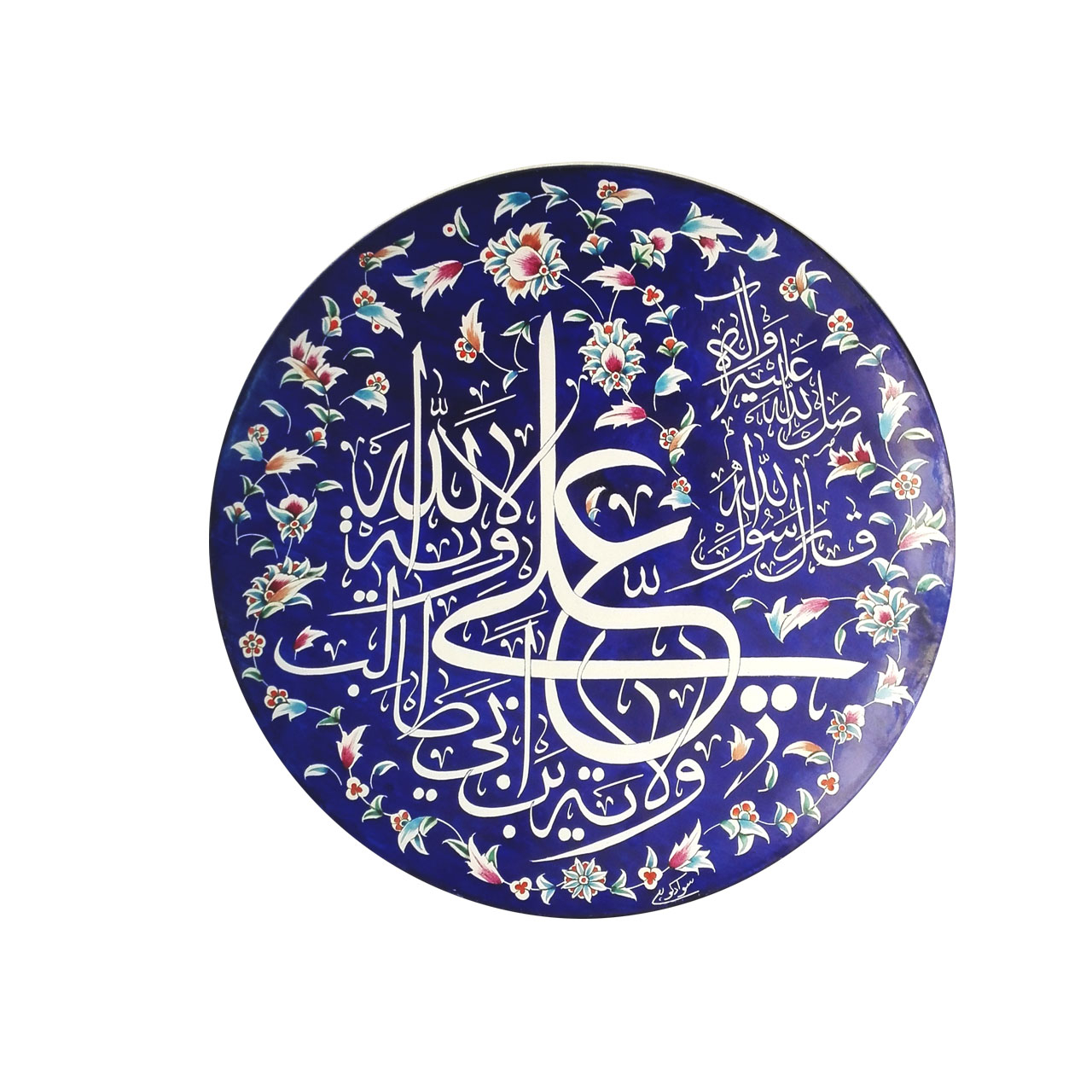 بشقاب میناکاری لوح هنر طرح ولایت کد 13712