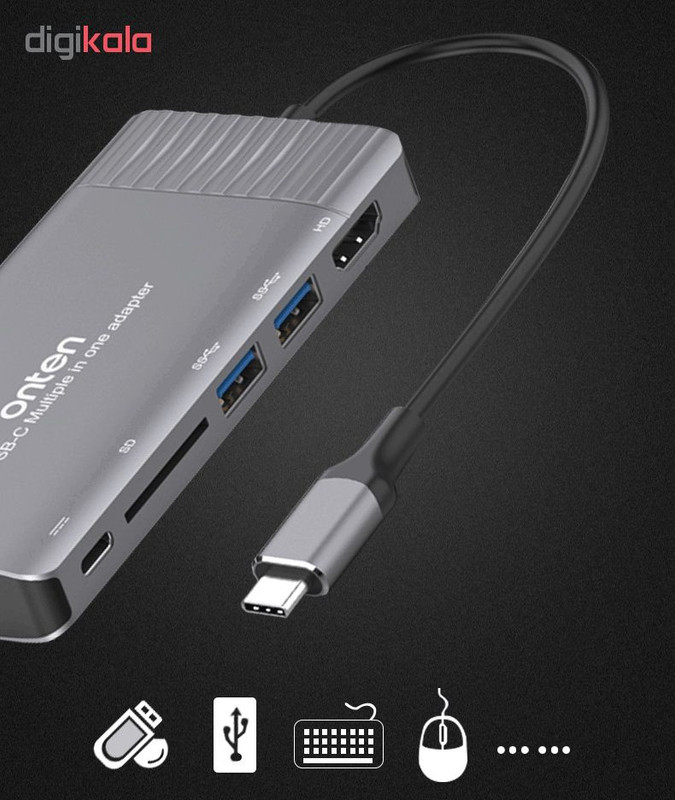 هاب 9 پورت USB-C اونتن مدل OTN-95117b 1