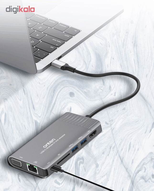 هاب 9 پورت USB-C اونتن مدل OTN-95117b 2