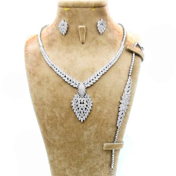 نیم ست نقره زنانه مدل SAJ550