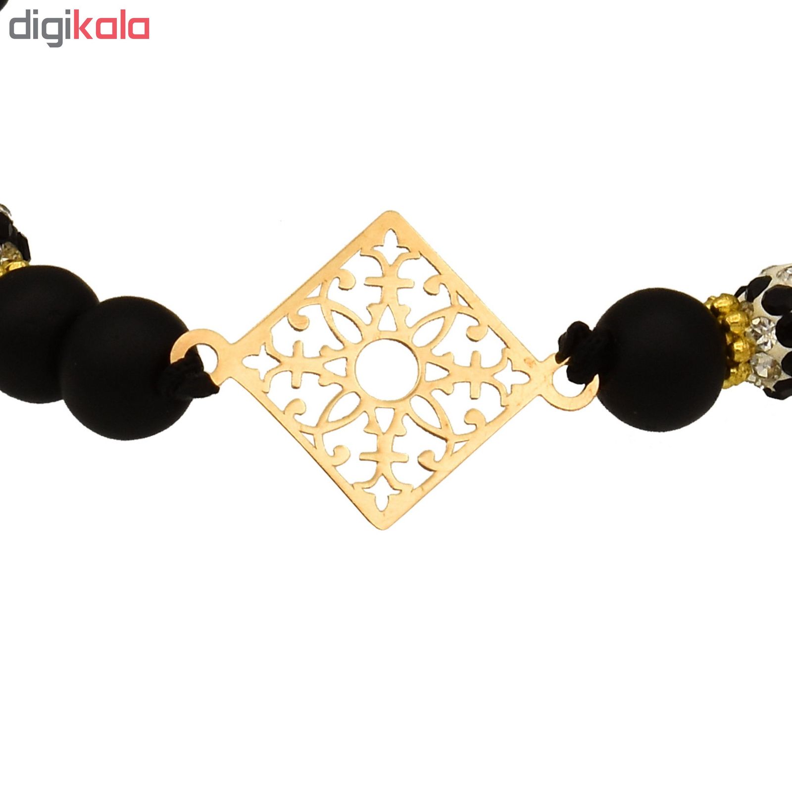 دستبند طلا 18 عیار زنانه آمانژ طرح اسلیمی کد 150D2585