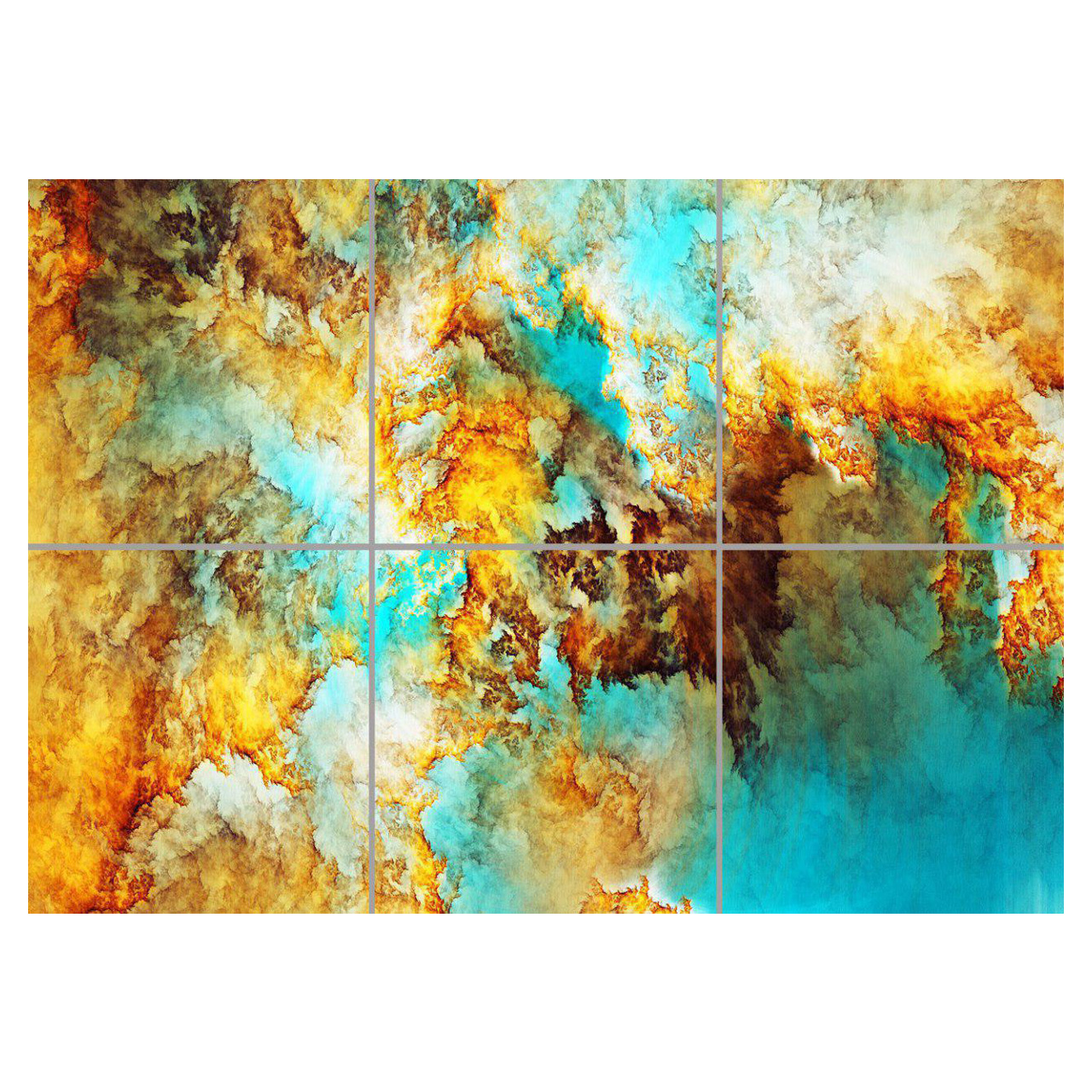 تایل سقفی مدل AZ32064 سایز 60*60 سانتی متر مجموعه 6 عددی