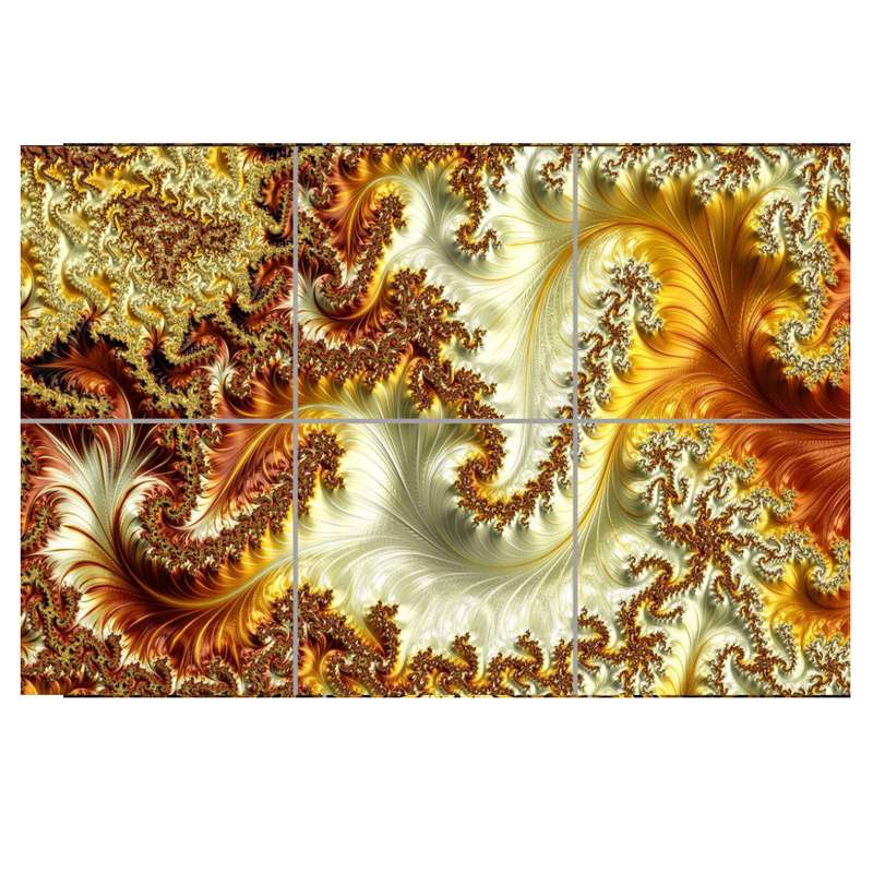 تایل سقفی مدل AZ32067 سایز 60*60 سانتی متر مجموعه 6 عددی