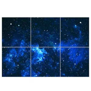 تایل سقفی آسمان مجازی مدل AZ32049 سایز 60*60 سانتی متر مجموعه 6 عددی