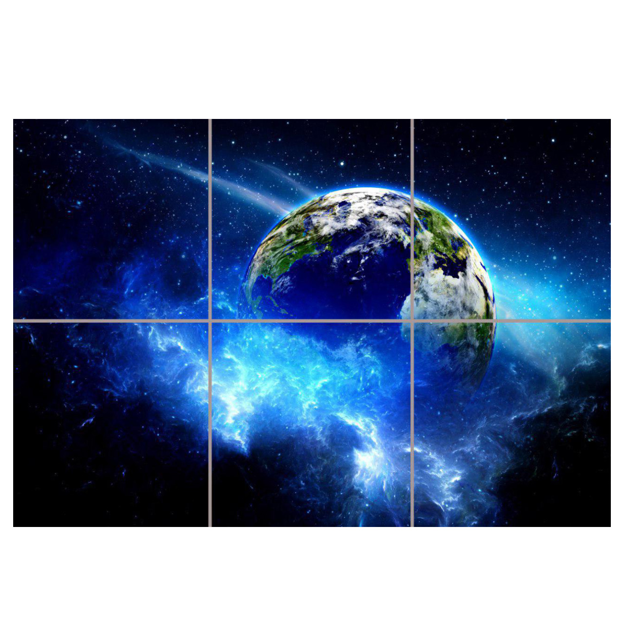 تایل سقفی آسمان مجازی مدل AZ32054 سایز 60*60 سانتی متر مجموعه 6 عددی