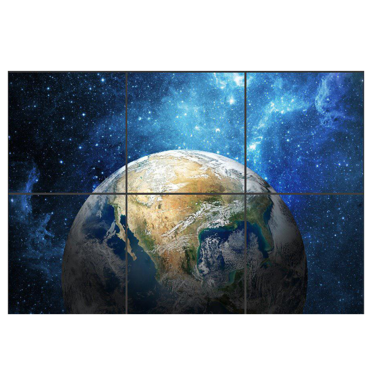 تایل سقفی آسمان مجازی مدل AZ32056 سایز 60*60 سانتی متر مجموعه 6 عددی