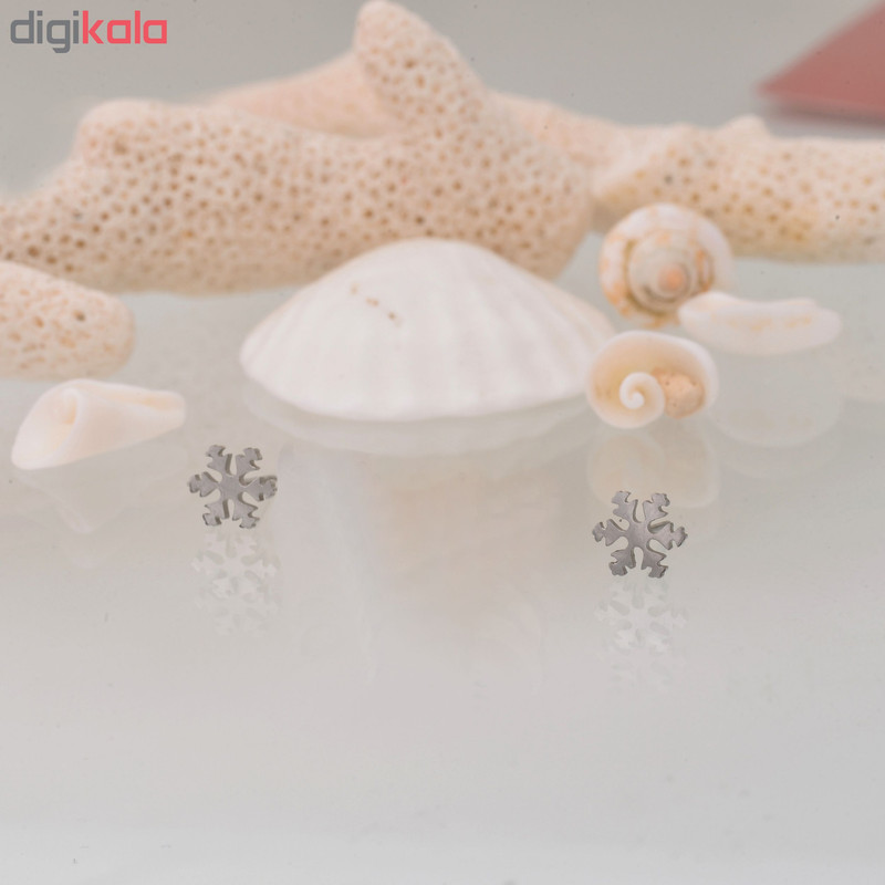 گوشواره زنانه طرح برف کد GO1305