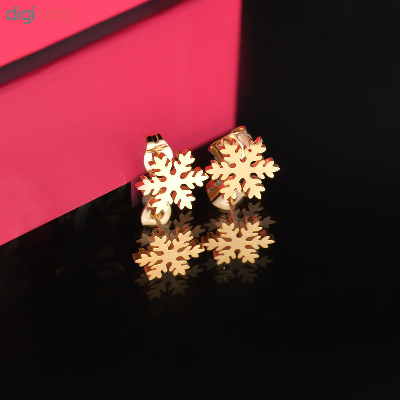 گوشواره زنانه طرح برف کد GO1299