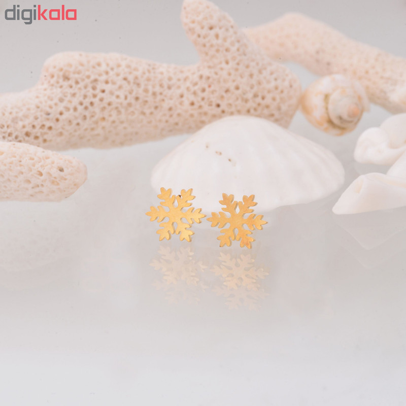 گوشواره زنانه طرح برف کد GO1299