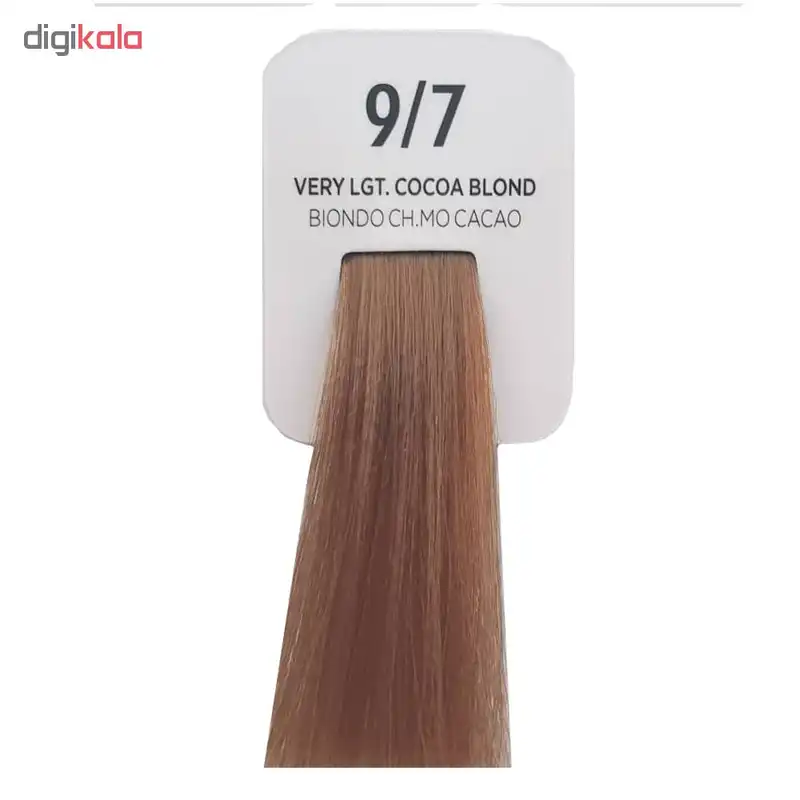 رنگ مو اویستر سری Cocoa شماره 9/7 حجم 100 میلی لیتر رنگ بلوند کاکاویی خیلی روشن