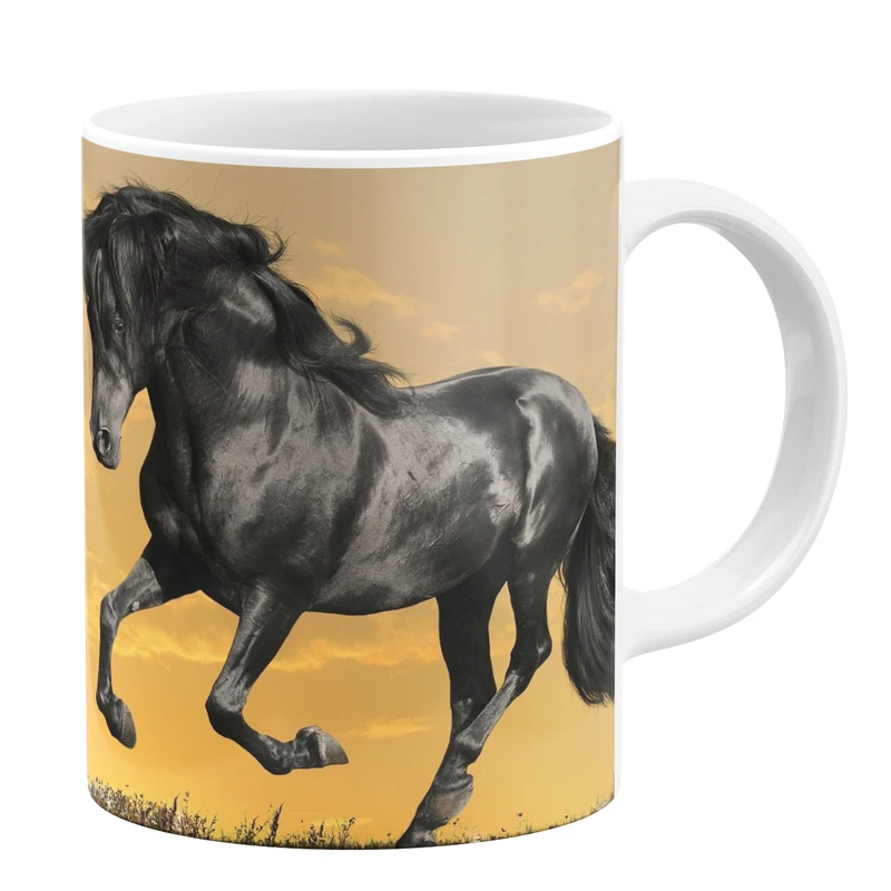 ماگ طرح اسب سیاه کد 11054093941