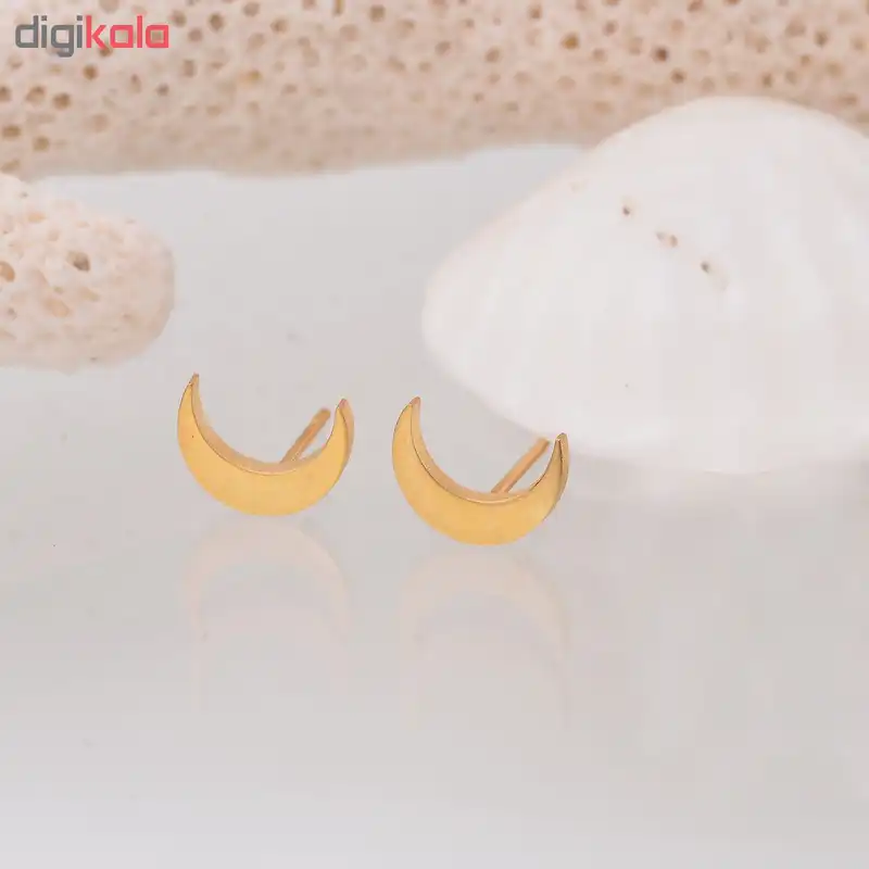 گوشواره زنانه طرح ماه کد GO1338