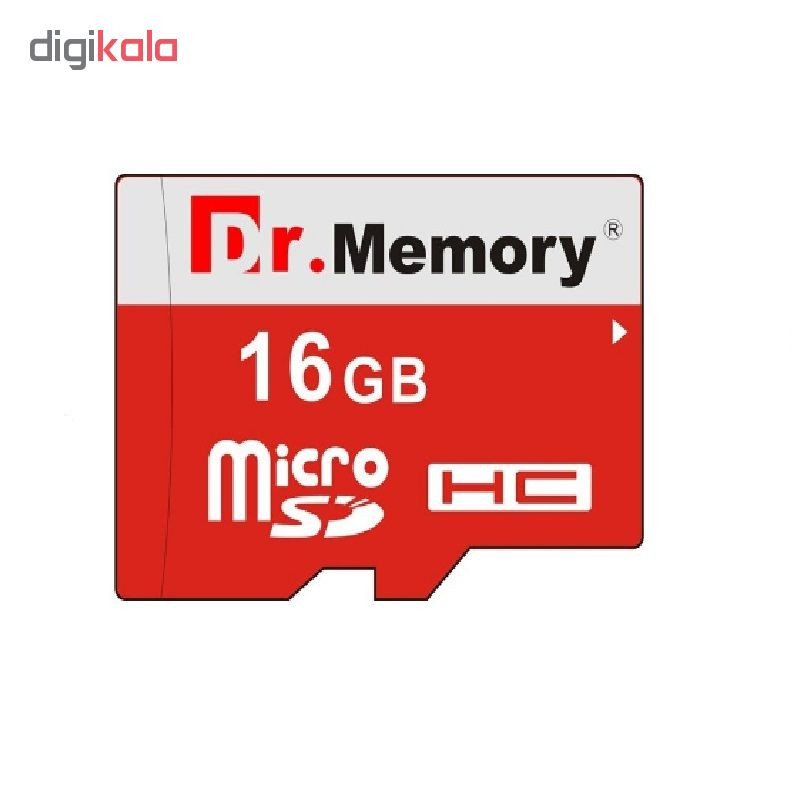 کارت حافظه microSDHC دکتر مموری مدل DR6022RVB کلاس 10 استاندارد UHS-I U1 سرعت 80MBps ظرفیت 16 گیگابایت به همراه آداپتور microSD