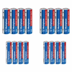 Westinghouse Super Heavy Duty AA and AAA Battery Pack of 16