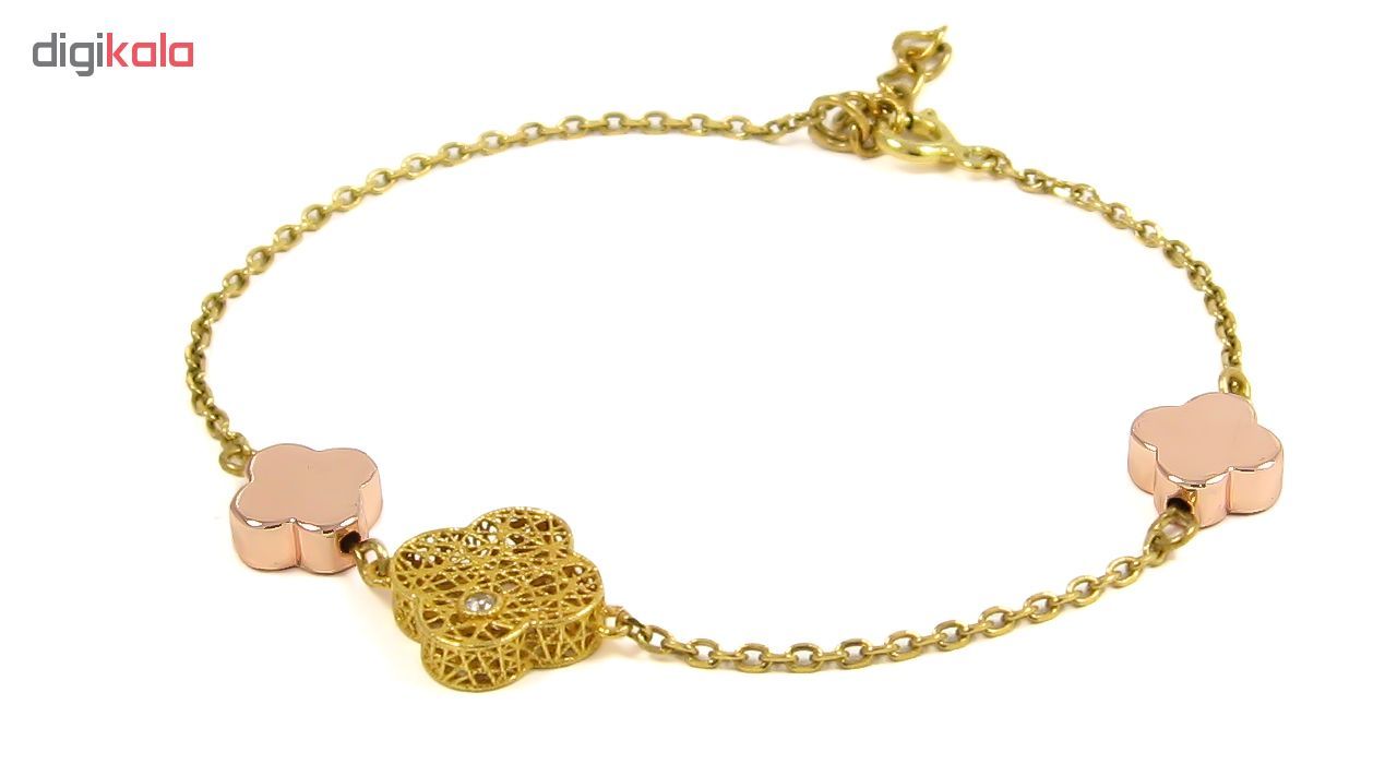 دستبند طلا 18 عیار زنانه مانچو کد bfgs001 -  - 2