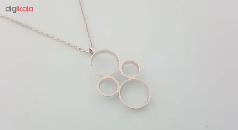 نیم ست نقره زنانه بلو استون کد 3981029