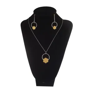 نیم ست نقره زنانه بلو استون کد 3981030