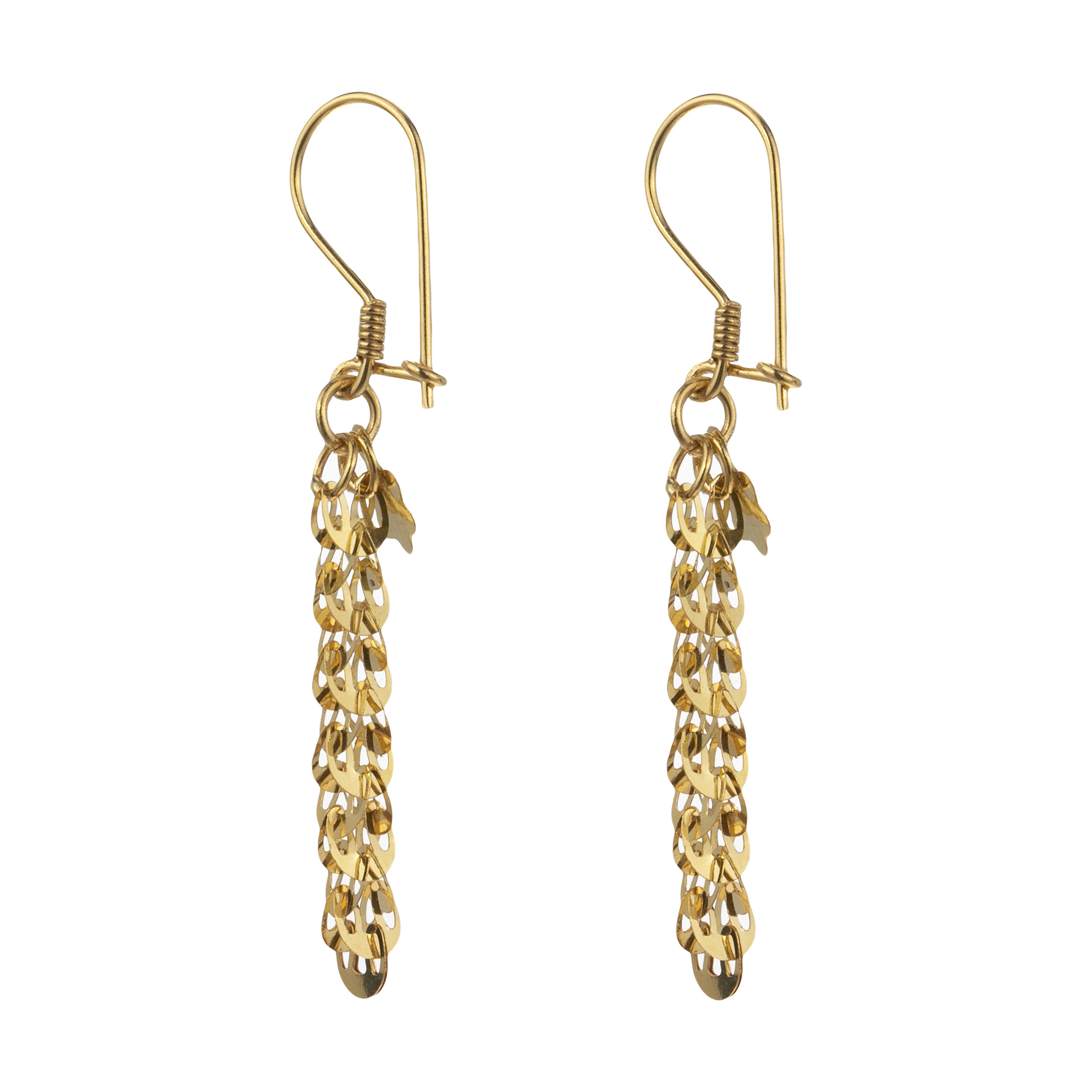 گوشواره طلا 18 عیار زنانه کد EN-001