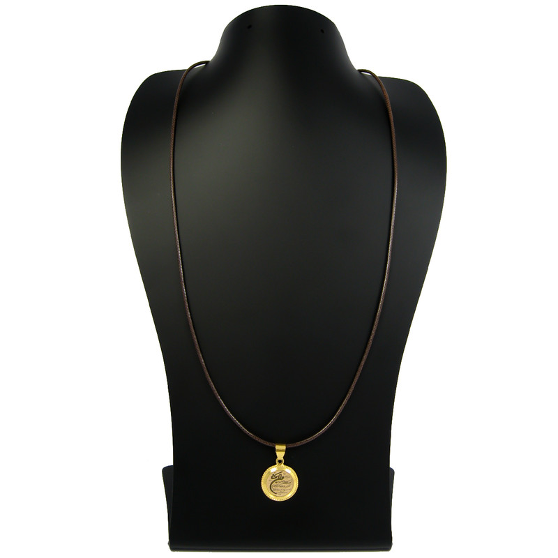 گردنبند طلا 18 عیار زنانه مانچو طرح و ان‌ یکاد مدل sfg640