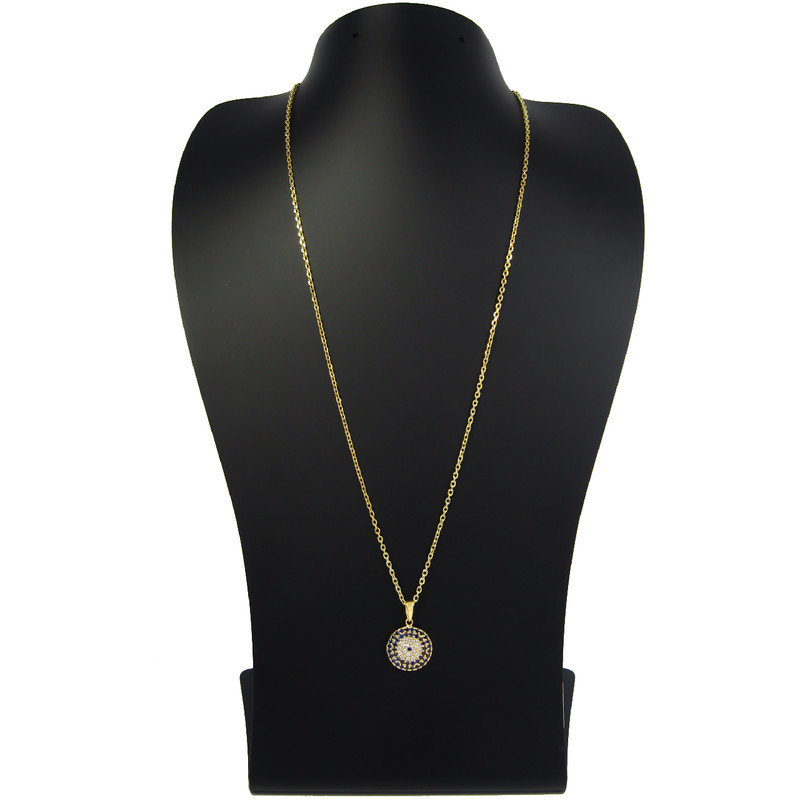 گردنبند طلا 18 عیار زنانه مانچو مدل sfgs003