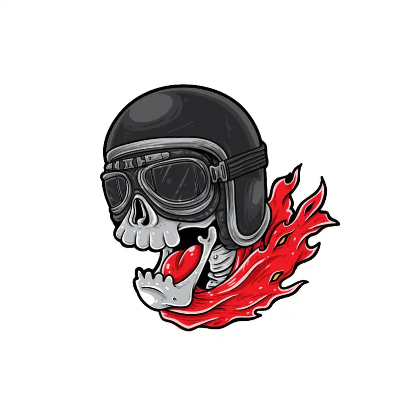 استیکر طرح اسکلت کد STP856