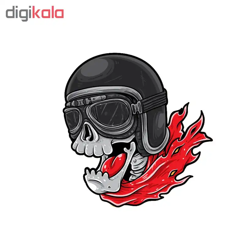 استیکر طرح اسکلت کد STP856