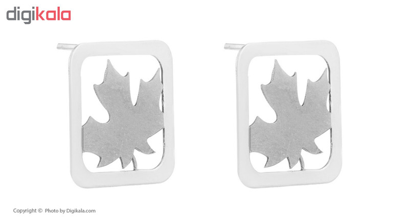 نیم ست نقره زنانه طرح برگ مو کد M108