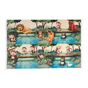 فرش ماشینی طرح کودک مدل 100217