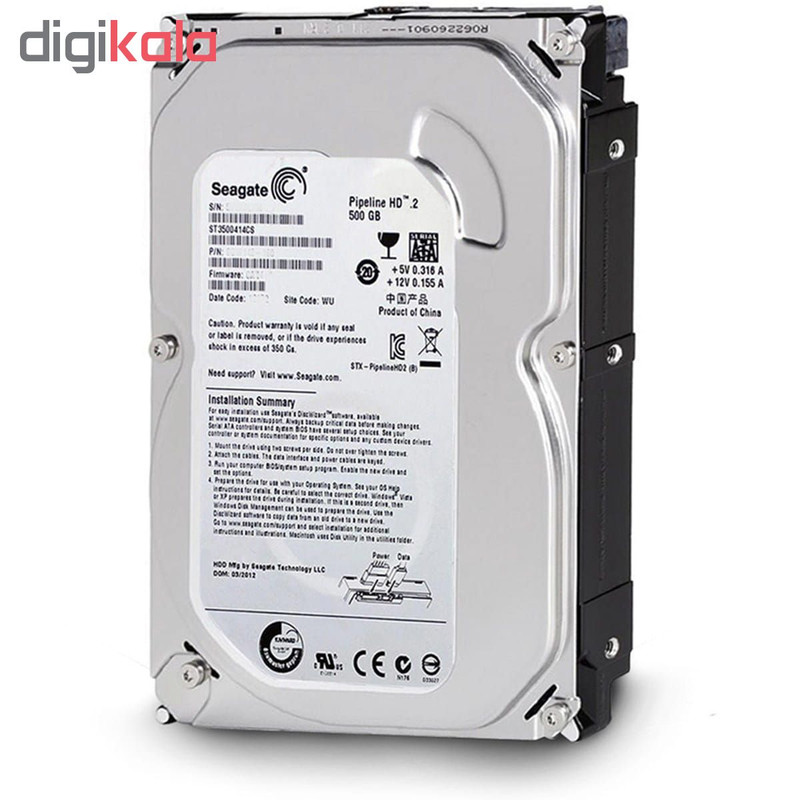 هارد دیسک اینترنال سیگیت مدل Pipeline HD2 ST3500414CS ظرفیت 500 گیگابایت 3