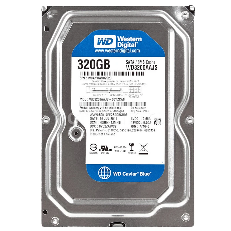 هارد دیسک اینترنال وسترن دیجیتال مدل WD BLUE WD3200AAJS ظرفیت 320 گیگابایت