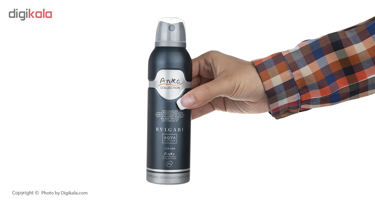 اسپری ضد تعریق مردانه آنیکا مدل Bvlgari حجم 200 میلی لیتر -  - 5