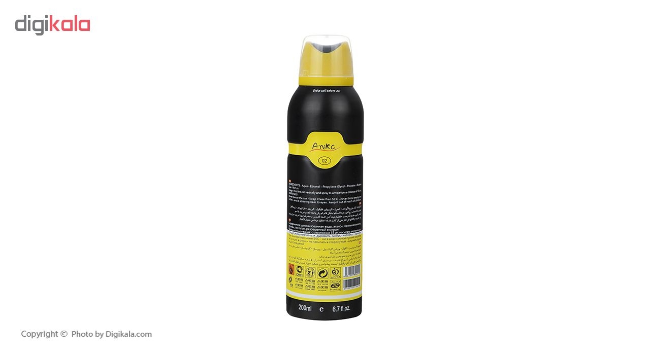 اسپری ضد تعریق مردانه آنیکا مدل Lagos حجم 200 میلی لیتر