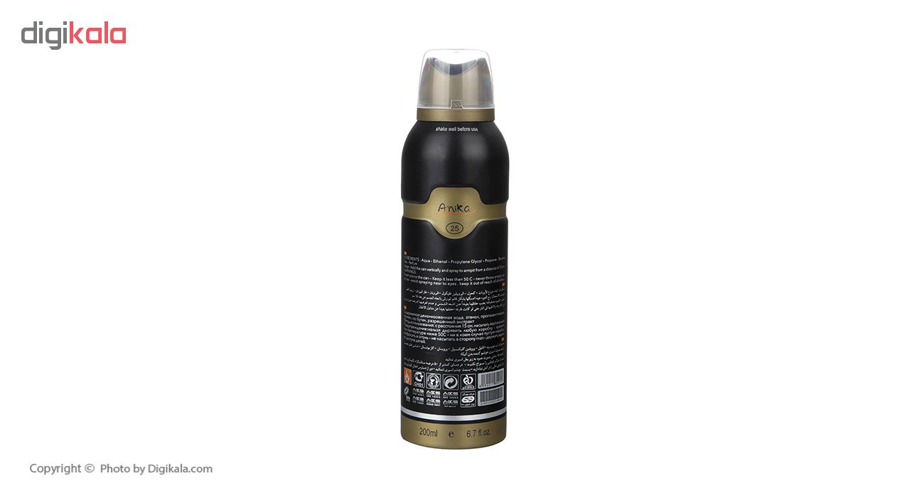 اسپری ضد تعریق مردانه آنیکا مدل Tom Fard Black Orhid حجم 200 میلی لیتر