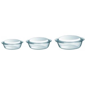 نقد و بررسی ظرف پخت پیرکس مدل borosilicate مجموعه سه عددی توسط خریداران