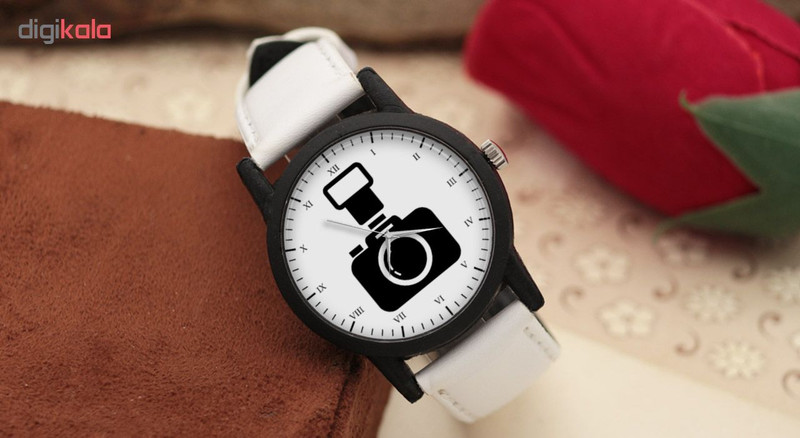 ساعت مچی عقربه ای طرح دوربین عکاسی مدل LF1365 ساعت مچی عقربه ای طرح دوربین عکاسی مدل LF1365