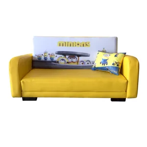 کاناپه کودک تختخوابشو پینک طرح مینیون کد020