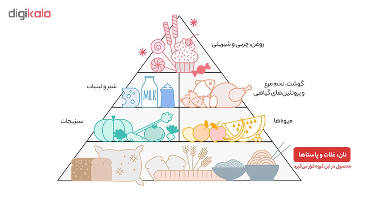 اسپاگتی قطر 1.5 سبوس دار زر ماکارون وزن 700 گرم