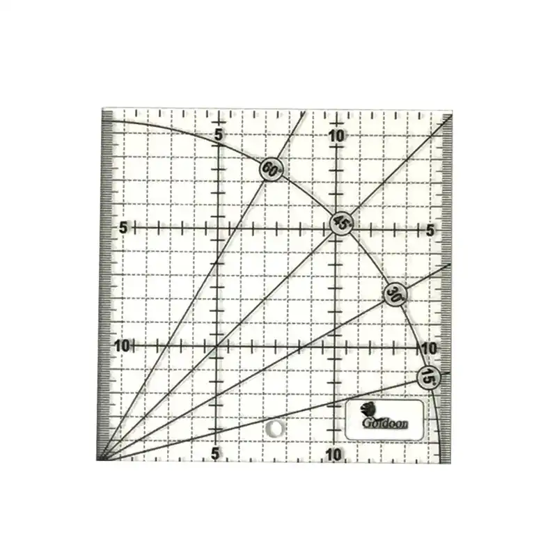 خط کش 15سانتی متری گلدون طرح الفا کد G 1515