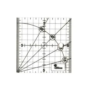 خطکش 10سانتی متری گلدون طرح الفا کد G 10*10