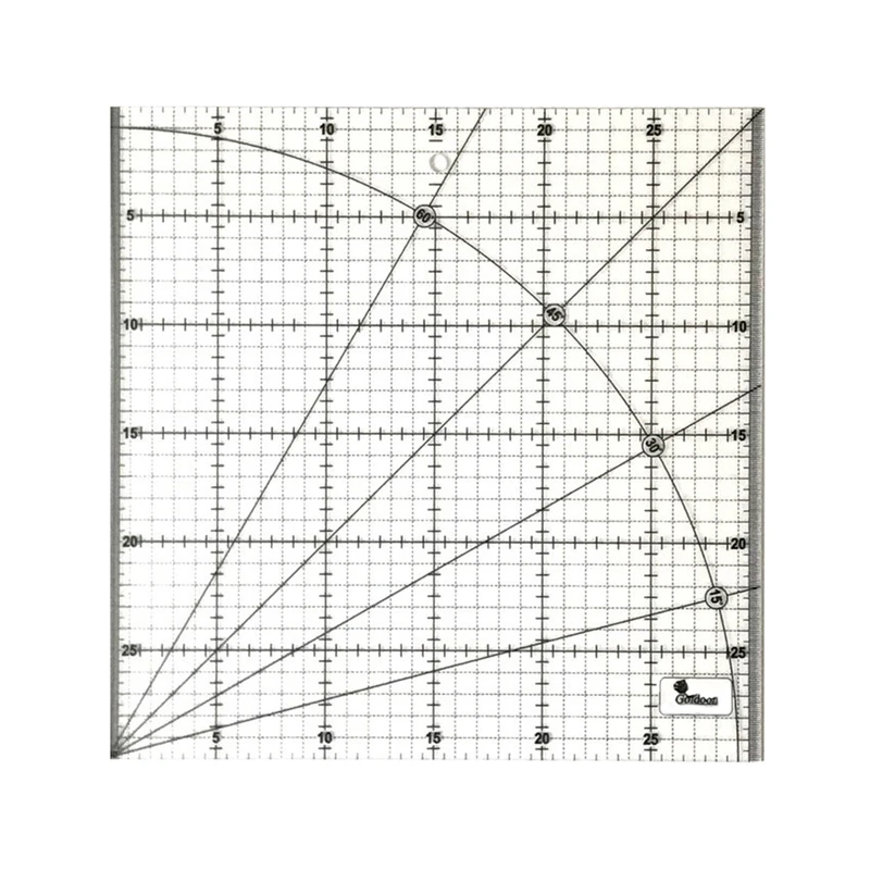 خط کش 30 سانتی متری گلدون طرح الفا کد G 3030