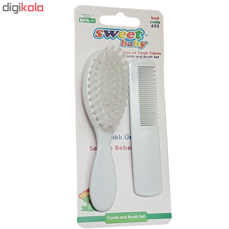 ست برس و شانه نوزادی سوییت بیبی کد 652 ست برس و شانه نوزادی سوییت بیبی کد 652