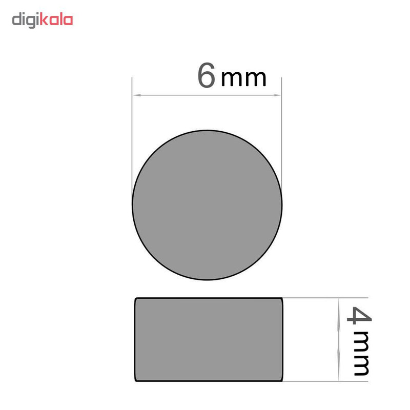 آهن ربا مدل CLY6x4 بسته 15 عددی