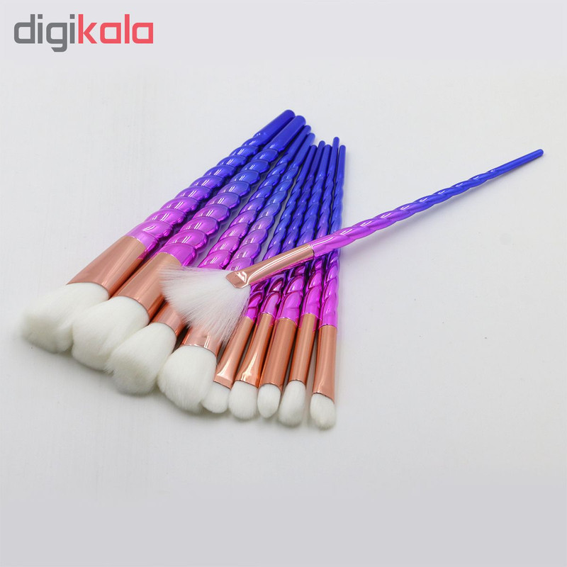 ست برس آرایشی مدل Unicorn01 بسته 10 عددی ست برس آرایشی مدل Unicorn01 بسته 10 عددی
