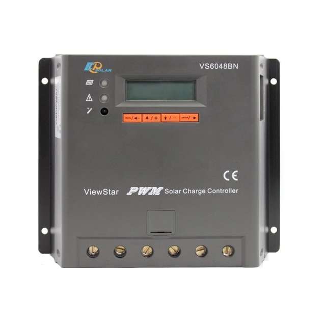 کنترل کننده شارژ خورشیدی ایپی سولار مدل VS6048BN PWM کنترل کننده شارژ خورشیدی ایپی سولار مدل VS6048BN PWM