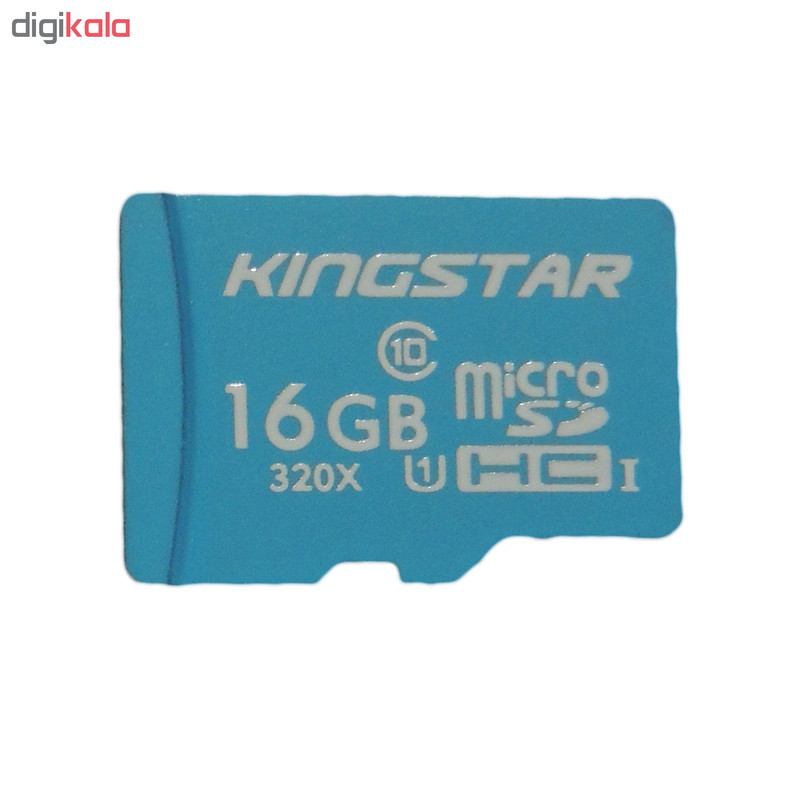 کارت حافظه microSDHC کینگ استار مدل X533 کلاس 10 استاندارد UHS-I U1 سرعت 85MBps ظرفیت 16 گیگابایت بسته دو عددی
